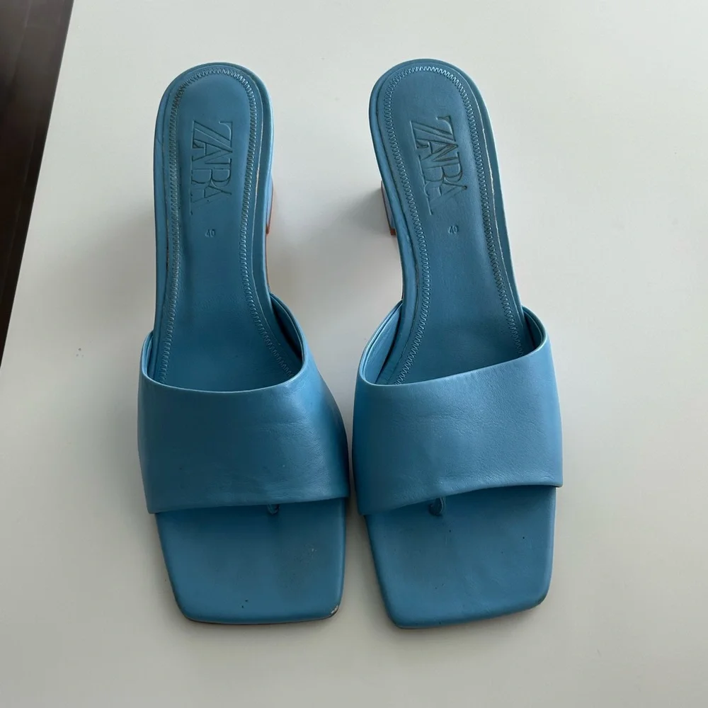 Zara Blue Heels - Picture 3 of 5